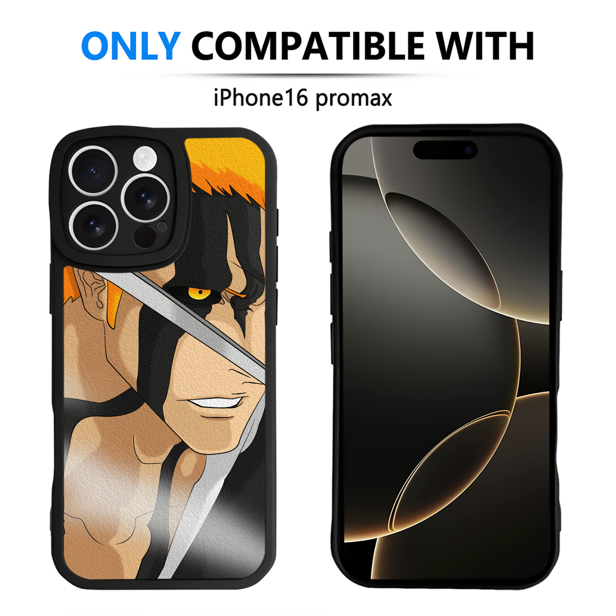 （画像用） ブリーチ BLEACH 【iPhone 16シリーズ対応】シリコンスマホケース（レザー調） 材質：シリコン